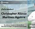 Examen de Grado de Christopher Alonso Martínez Aguirre (Doctorado)