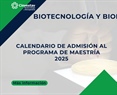 Calendario de Admisión al Programa de Maestría 2025