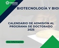 Calendario de Admisión al Programa de Doctorado 2025