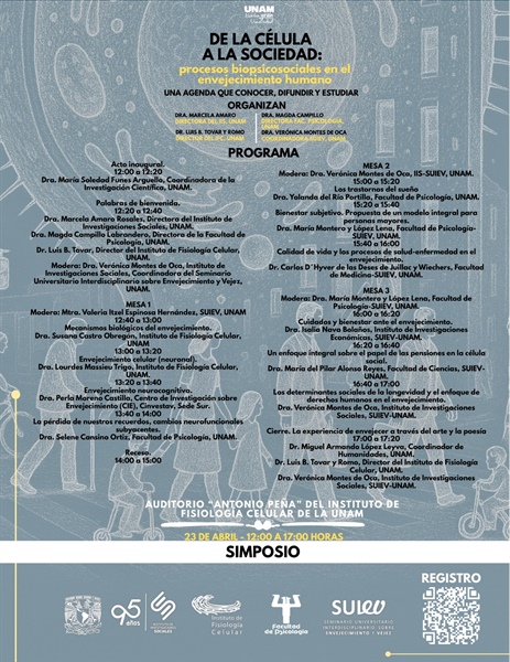 Participación de la Dra. Perla Moreno-Castilla en simposio interdisciplinario sobre envejecimiento humano