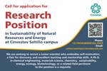 Vacante Sustentabilidad de los Recursos Naturales y Energía