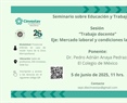 SEyT. Sesión 5. Trabajo docente. Eje: Mercado laboral y condiciones laborales