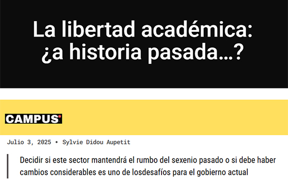 Artículo. La libertad académica: ¿a historia pasada…?