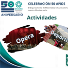 Opera, Actividades deportivas y culturales …