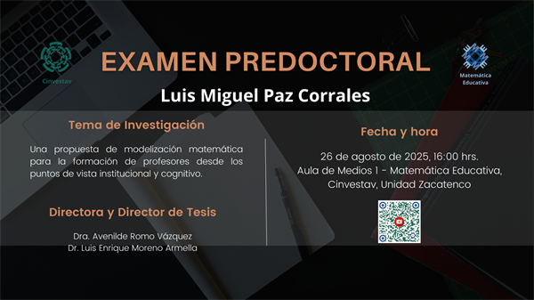 Examen predoctoral de Luis Miguel Paz Corrales