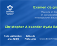 Maestría. Examen de grado