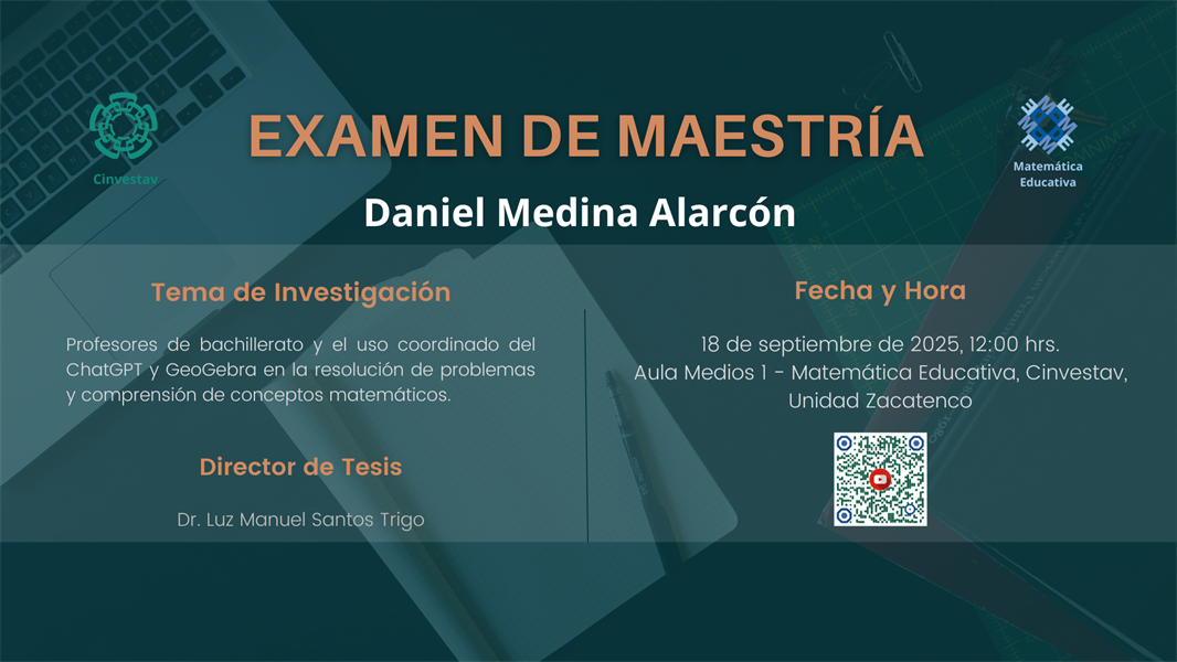 EXAMEN DE MAESTRÍA de Daniel Medina Alarcón