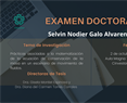 Examen Doctoral de Selvin Nodier Galo Alvarenga