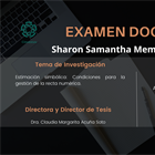 Examen doctoral de Sharon Samantha Membreño Estrada