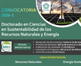 Convocatoria Doctorado en Sustentabilidad de los Recursos Naturales y Energía