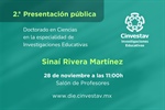 Doctorado. 2a. Presentacion pública. Sinaí Rivera Martínez