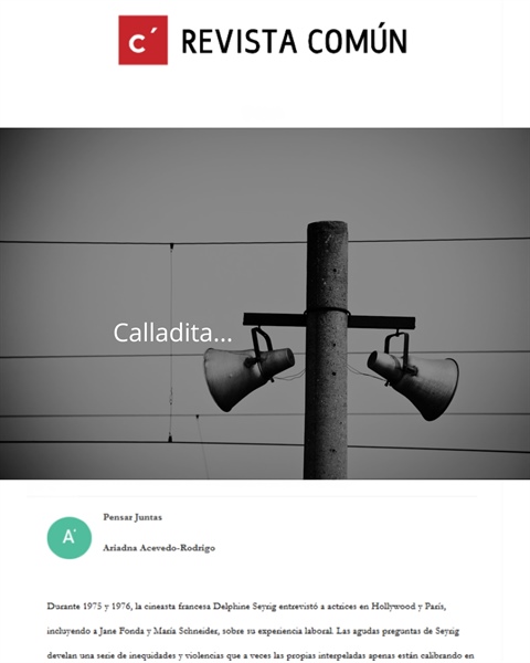 Columna. Calladita...