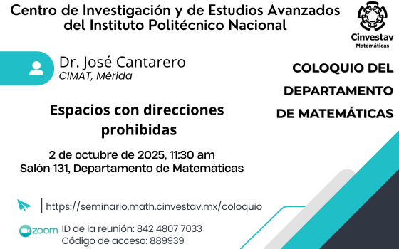 Coloquio del Departamento de Matemáticas