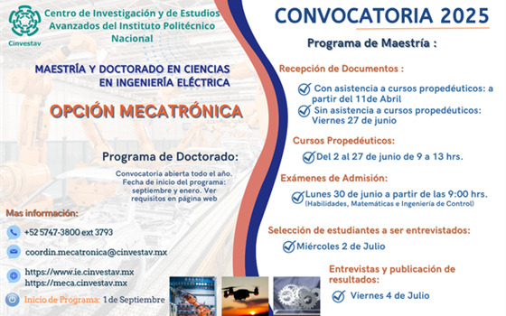 Convocatoria IE Mecatrónica 2025