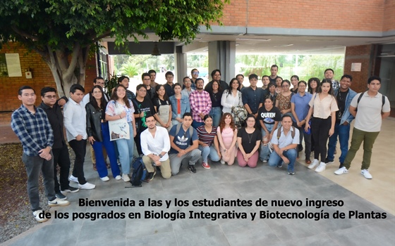 Bienvenida a las y los estudiantes de nuevo ingreso de los posgrados en Biología Integrativa y Biotecnología de Plantas