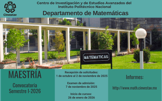 Admisión a maestría en matemáticas
