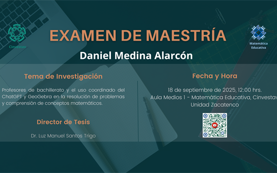 EXAMEN DE MAESTRÍA de Daniel Medina Alarcón