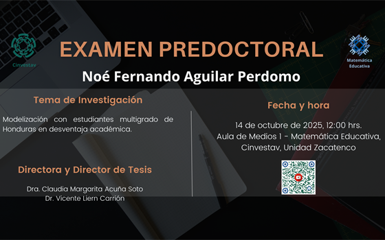 EXAMEN PREDOCTORAL de Noé Fernando Aguilar Perdomo